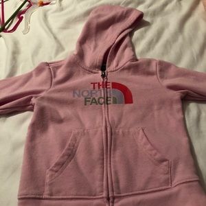 North face front zip hoodie
